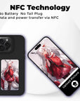 Snapframe E-Ink Phone Case, 2024 New Smart NFC Transmission Phone Case,Smart Photo Rear Projection DIY Phone Case,Personalize Your Phone Anytime Anywhere (Grey, for iPhone 14promax)