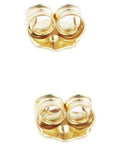 14K Gold Earring Backs Yellow Ear Locking for Stud Ear Rings (3 Pairs)