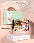 Watercolor Postcards, 60 Sheets Blank Post Cards Water Color Paper, 4X6 Inches Watercolor Paper Cards for Drawing, Painting, Mailing, Thanksgiving, DIY, Invitations, Greeting, Stocking Stuffers