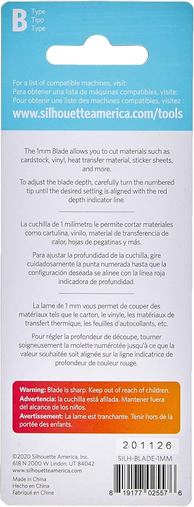 Manual Adjust Models, 1Mm, Premium Blade for Cameo 4-5 and Portrait 3-4