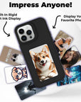 Snapframe E-Ink Phone Case, 2024 New Smart NFC Transmission Phone Case,Smart Photo Rear Projection DIY Phone Case,Personalize Your Phone Anytime Anywhere (Grey, for iPhone 14promax)
