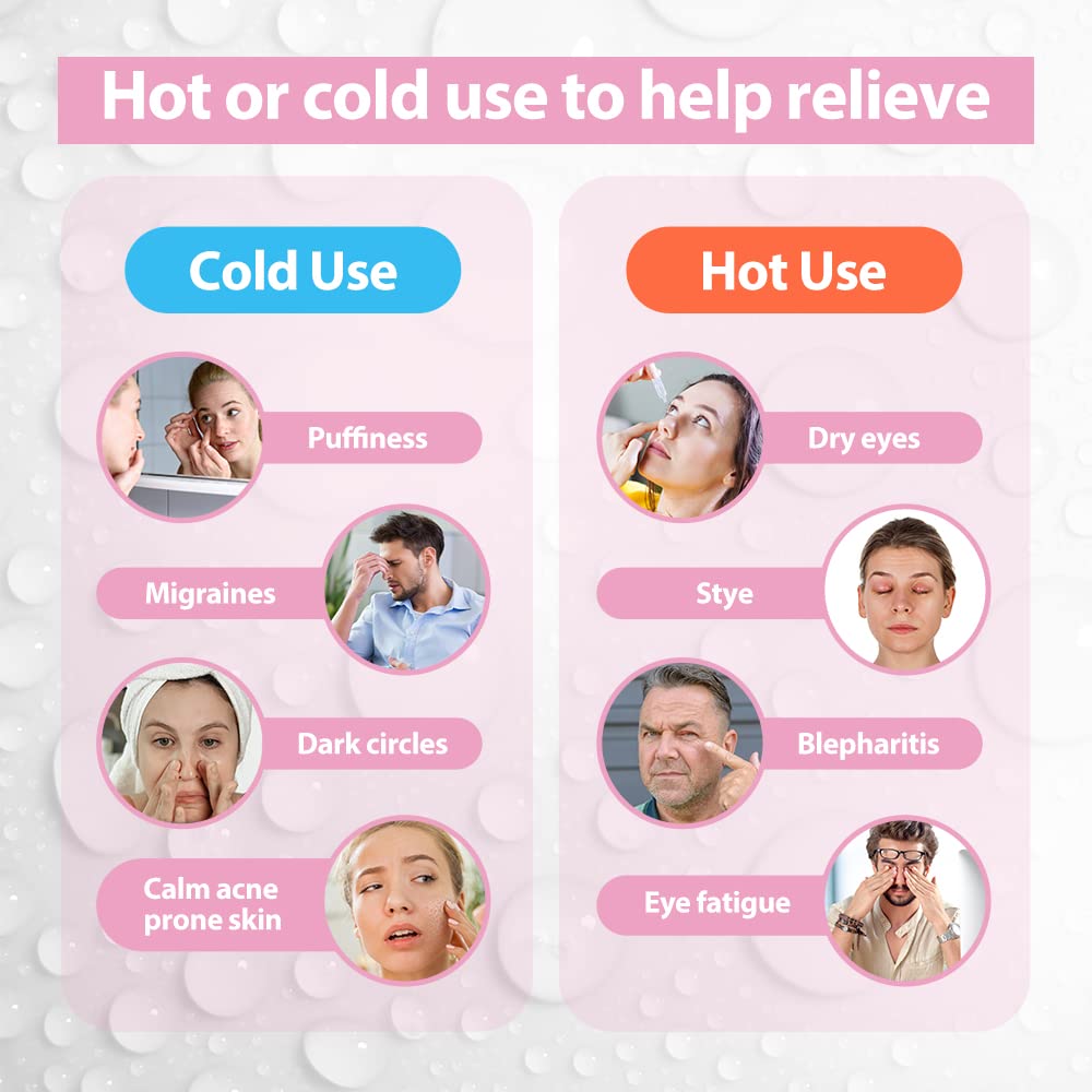 NEWGO Cooling Gel Cold Eye Mask - Pink