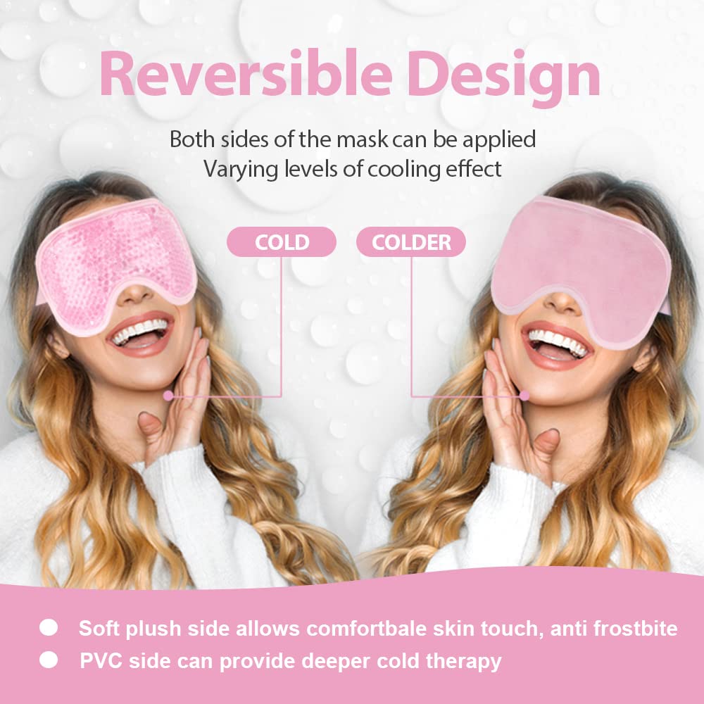 NEWGO Cooling Gel Cold Eye Mask - Pink