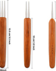 6 Pieces Dreadlock Crochet Hook 0.5Mm 0.75 Mm Needle Weaving Crochet, Include 1 Hook, 2 Hooks, 3 Hooks for Braid Craft