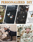 Funny Tactical Military Morale Hook and Loop Patches(2 Pcs), Cute Duck with Explosive Embroidered Patch Emblem, Cool Army Goose Meme Patch for Backpacks, Vest, Hat, Dog Harnesses