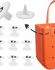 Replacement Buttons for Bogg Bag, 8 Pcs Rubber Beach Bag Replacement Rivets for Handle Strap, Repair Rivets Compatible with Bogg Bag and Most Beach Tote Handles