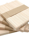 200 Pcs Craft Sticks Ice Cream Sticks Natural Wood Popsicle Craft Sticks 4.5 Inch Length Treat Sticks Ice Pop Sticks for DIY Crafts
