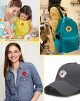17Pcs Daisy Flower Iron/Sew on Patch, Sunflower Embroidered Appliques Patches for DIY Clothes Backpacks Hats Jeans Jackets