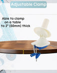 Yarn Ball Winder Manual Winder Holder Hand-Operated Swift Yarn Fiber String Ball (Blue)