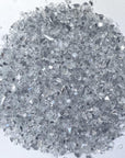 3Lb Crushed Mirror Glass for Crafts, Resin Glue Art Decorative DIY White Mirror Pieces 6-8Mm