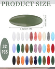32 Pcs Scarf Safety Pins,Colorful Hijab Pins,Plastic Hijab Clip Bulk,Fashion Brooches and Pins for Girls Women(21 Colors)
