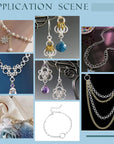 830Pcs Jewelry Making Findings Stainless Steel, 680Pcs 5 Styles Jump Rings 90Pcs 3 Styles Lobster Claw Clasps 30Pcs 40Mm Extender Chains 30Pcs Chain Drop for DIY Bracelet Necklace