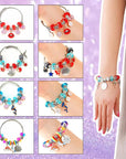Charm Bracelet Making Kit,Jewelry Making Supplies Beads,Unicorn/Mermaid Crafts Gifts Set for Girls Teens Age 6-12