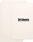 30 Sheets White Cardstock, 8.5 X 11 Inches Cream Card Stock 230 Gsm Heavyweight Craft Paper, for DIY Crafts Scrapbook Invitation Card Making