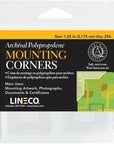 Archival Polypropylene Mounting Corners, Self Adhesive Clear Photo Corners, Acid-Free, 1.25 Inches, Mounting Artwork, Photographs, Documents.