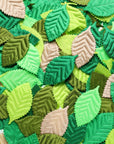150 Pieces Fake Fabric Leaves Mixed Artificial Leaves for Scrapbook, Craft Project, Wedding, Party Decoration (Green Series)