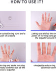 Ring Size Adjuster for Loose Rings,12 Pack-4 Sizes Invisible Transparent Silicone Guards Clip Jewelry Fitter Resizer,Fit Almost Any Ring for Women and Men