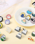 20 Pieces Cat Pins for Backpacks Brooch Pins Bulk Cute Cats Novelty Cartoon Animal Brooch Pins Lovely Mini Lapel Pins for Backpacks Set Badges Clothing Bags Jackets