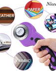 Rotary Cutter Set,Sewing Quilting Supplies,45Mm Fabric Cutters,A3 Cutting Mat for Sewing,Acrylic Rulers,Scissors,Exacto Knife,Clips,Beginners Sewing Accessories,Fabric Cutter Kit
