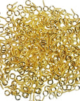 300PCS Small Screw Eye Pins,10 X 5Mm Eye Pins Hooks,Mini Screw Eye Pin Peg for Arts & Crafts Projects,Self Tapping Screws Hooks Ring for Cork Top Bottles & Charm Bead & DIY Jewelry Making (Gold)
