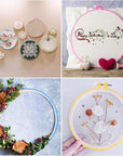 - Embroidery Hoops Set, 6 Pcs, 3.4 Inch to 10.2 Inch, Assorted Colors, Plastic Embroidery Hoop, Cross Stitch Hoops, Embroidery Rings, Cross Stitch Plastic, Sewing Rings Hoops.