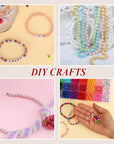 1960Pcs Pearl Beads 28 Colors with 200Pcs Letter Beads for Bracelets Making Multicolor Pearl Beads for Jewelry Making Necklace Earrings Crafting