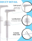 LET’S Resin Gallon Pump Dispenser, 10CC 2Pcs Heavy-Duty Leak Proof Resin Pump Dispenser,Bpa Free 38/401Resin Accessories for Dispensing Resin, Commercial and Household Use