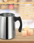Candle Making Pouring Pot, 1500 ML/50 OZ Candle Pouring Pitcher, 304 Stainless Steel Candle Making Pitcher with Heat-Resistant Handle and Dripless Pouring Spout Design