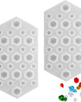 2PCS 3D Diamond Gem Silicone Mold, Clear Silicone Mold for Making Clay Resin Epoxy Crafting Projects