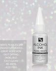 White &Pearl Alcohol Ink Set- 4 Colors for Resin Art | 2X20Ml Pearl White | 2X20Ml Sinking White Alcohol Based Ink