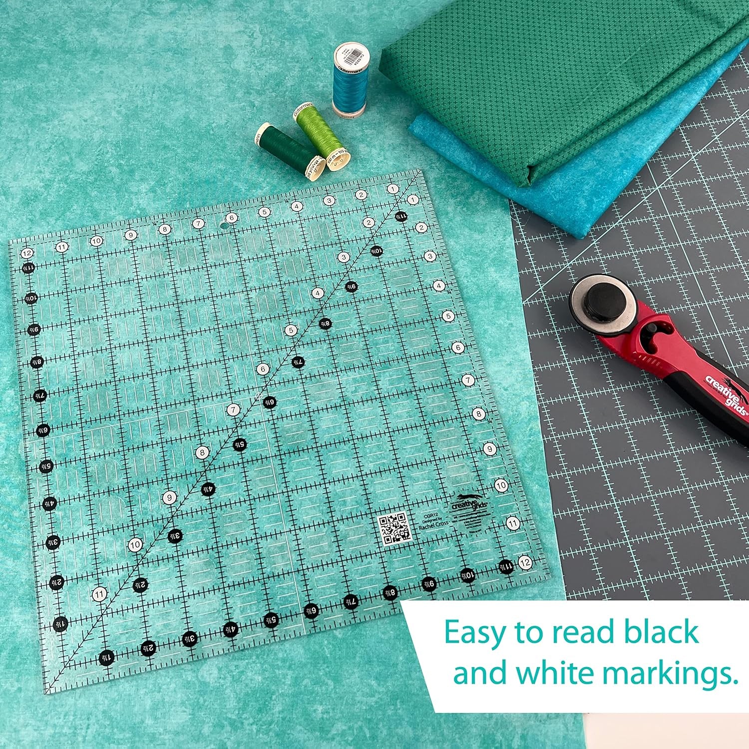 Quilt Ruler 12-1/2In Square - CGR12