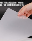 Bachmore 9”X12” Artist’S Tracing Paper Pad, 75 Sheets – Translucent Tracing Paper for Pencil, Marker and Ink - Trace Images, Sketch, Preliminary Drawing, Overlays 32 LB / 50 GSM