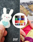 50Pcs Bobbins Sewing Thread Kit, 400 Yards per Polyester Thread Spools, Prewound Bobbin with Case for Brother Singer Janome Machine, 25 Colors