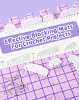 Blocking Mats for Knitting, Crochet Blocking Boards for Crochet Projects, Extra Thick Blocking Mat Boards for Crochet Projects with 150 T-Pins and Storage Bag for Knitting Crochet Projects