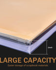 24 Pcs 12 X 12 Scrapbook Paper Storage Organizer Top Loading Plastic Paper Holder Craft Paper Storage Scrapbook Organization and Storage for Holding Scrapbook Paper Vinyl Paper Files Photos, Clear