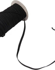 70-Yards Length 1/4" Width Black Braided Elastic Cord/Elastic