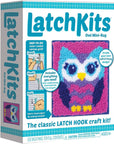 – Owl Latch Hook Kit – Easy-To-Learn Craft Project – No Sewing or Cutting – for Ages 6+
