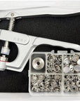 Pearl Snaps with Fastener Pliers Press Tool Kit 40 Set Snap Fasteners Kit Snap Buttons for DIY, Sewing and Crafting