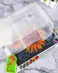 300 Pieces Diamond Painting Release Paper 15 X 15Cm and 15 X 10Cm Non-Stick Silicone Release Paper Double-Sided 5D Diamond Painting Accessories Cover Replacement Paper