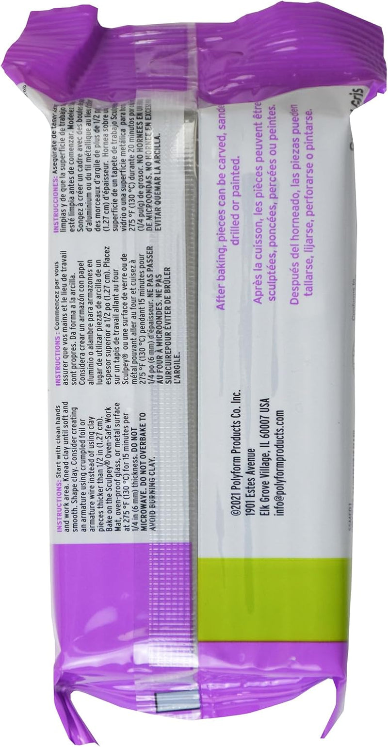 Medium Gray, Premium, Non Toxic, Medium Firmness, Sculpting Modeling Polymer Clay, Oven Bake Clay, 1 Pound Bar. Great for All Advanced Sculptors, Model Makers and Movie Studios