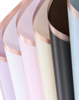 Flower Wrapping Paper 70 Sheets Flower Bouquet Wrapping Paper Waterproof Floral Paper for Bouquets 7 Colors 22.8X22.8 Inch Floral Wrapping Paper with 3 Rolls 216 Ft Satin Ribbons