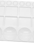 20 Well Watercolor Paint Tray Palette Pallet Acrylic Painting Mixing Plastic Artist Large Square Palette, 13 X 10 Inches, White, 1PCS