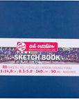 Talens Japan T9314-235M 452426 Art Creation Sketchbook, Drawing Notebook, 8.3 X 5.9 Inches (21 X 15 Cm), Navy Blue