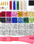 Hotfix Applicator Tool, Hot Fix Tool, Hotfix Rhinestones Applicator, Bedazzler, Hot Fix Applicator Tool Kit for Clothes, Fabric, Cardstock, Leather, Wood and Make Snowglobe Tumbler Holes
