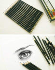 Pencils, Castell 9000 Graphite Pencils, 8B Pre-Sharpened Black Lead Pencils for Sketch, Shading, Drawing, Artist - Box of 12 (8B)