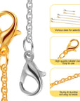 30Pcs Gold Plated and Silver Plated Necklace Extender for 2'', 4'', 6'' Necklace Extender Set for Necklaces, Bracelets, Women'S Jewelry Making Respectively