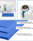 9.8 X 4.7 Inch Silicone Sublimation Mug Tumbler Wrap Blue Insert for Cricut Mug Press Accessories,3 Pieces 3 Thicknesses Suitable for Sublimation Tumblers Cups Mugs Printing