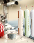 Seam Ripper, 2024 Upgrade 2 in 1 Needle Threader for Sewing, Threading and Thread Removal Tools, Sewing Seam Thread Remover for Needle Work Patterns and Sewing Clothes(3Pcs)