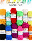 33 Pieces Mesh Plastic Canvas Sheets Kit Including 15 Pieces Clear Plastic Canvas, 12 Color Acrylic Yarn and Embroidery Tools for Embroidery Plastic Canvas Craft