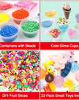Slime Supplies Kit, 205 Pack Add Ins Slime Kit for Kids Girls Slime Making, Including Foam Balls, Glitter, Fishbowl Beads, Charms, Clear Containers by